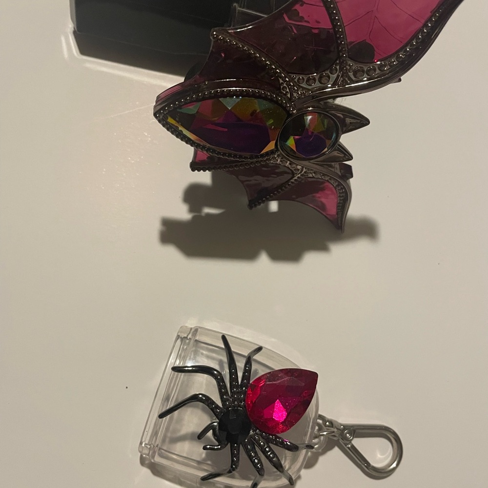 Bath & Body works hand sanitizer case and wallflower plug